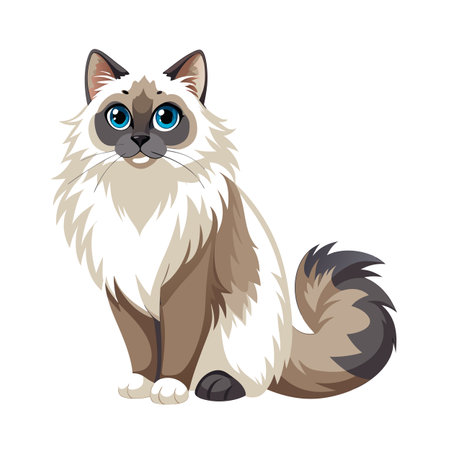 Realistic Vector Illustration of Popular Pet Catのイラスト素材