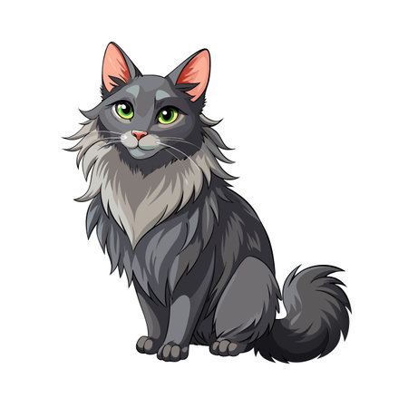 Realistic Vector Illustration of Popular Pet Catのイラスト素材