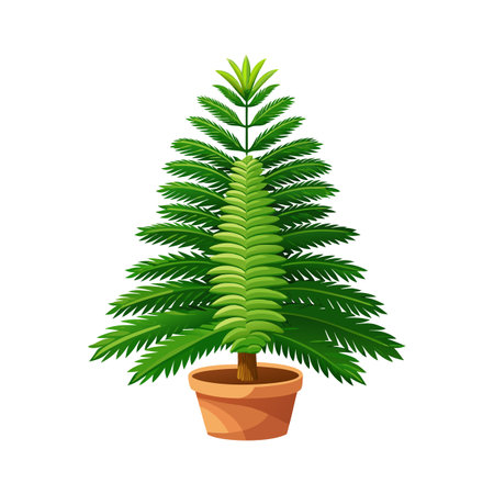 Beautiful Houseplant Vector Illustration Conceptのイラスト素材