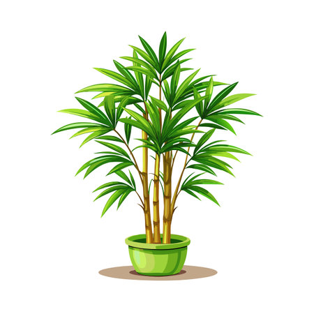 Beautiful Houseplant Vector Illustration Conceptのイラスト素材