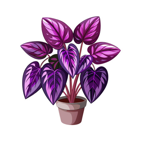 Beautiful Houseplant Vector Illustration Conceptのイラスト素材