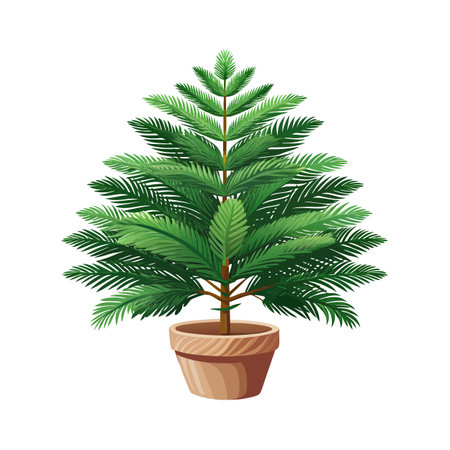 Beautiful Houseplant Vector Illustration Conceptのイラスト素材