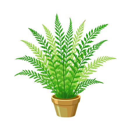 Beautiful Houseplant Vector Illustration Conceptのイラスト素材
