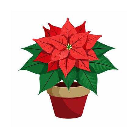 Beautiful Flowerpot Houseplant Vector Illustration Conceptのイラスト素材