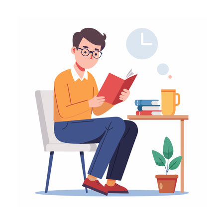 Realistic Office Moments Vector Illustration Conceptsのイラスト素材