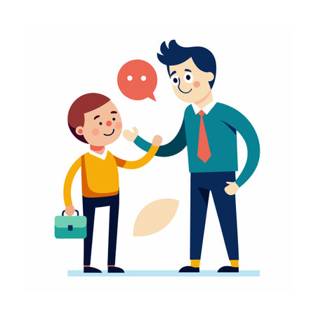 Realistic Office Moments Vector Illustration Conceptsのイラスト素材