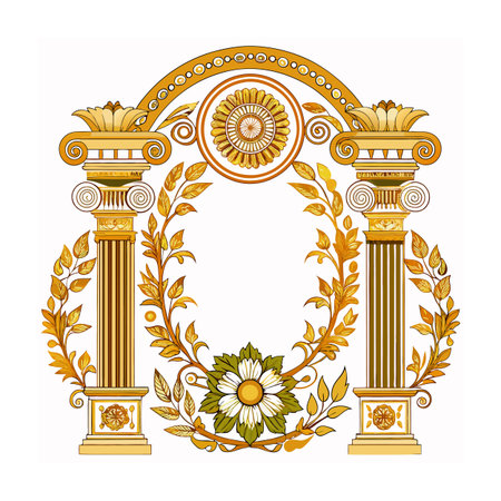 Beautiful Ornate Floral Frame Border Vector Illustration
