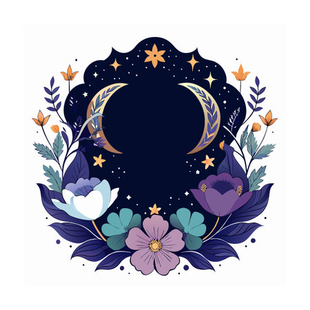Beautiful Ornate Floral Frame Border Vector Illustrationのイラスト素材