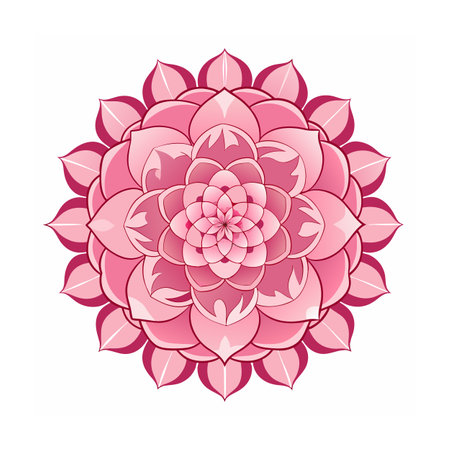 Beautiful Floral Mandala Design Vector Illustrationのイラスト素材