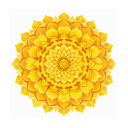 Beautiful Floral Mandala Design Vector Illustrationのイラスト素材