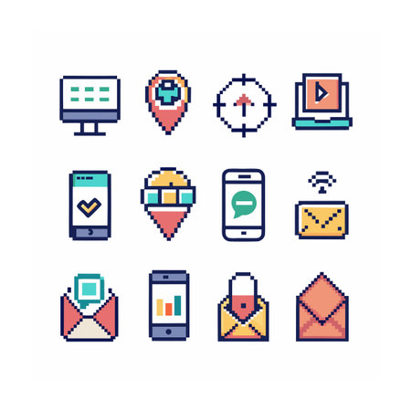 Contact Icon Set Collection Vector Illustration