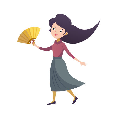 Kids Playing and Entertaining Moments Vector Illustrationのイラスト素材