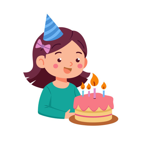 Kids Playing and Entertaining Moments Vector Illustrationのイラスト素材