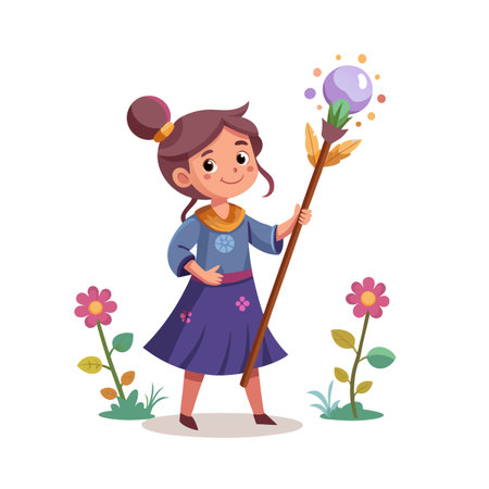 Kids Playing and Entertaining Moments Vector Illustrationのイラスト素材