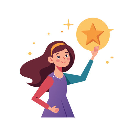 Kids Playing and Entertaining Moments Vector Illustrationのイラスト素材