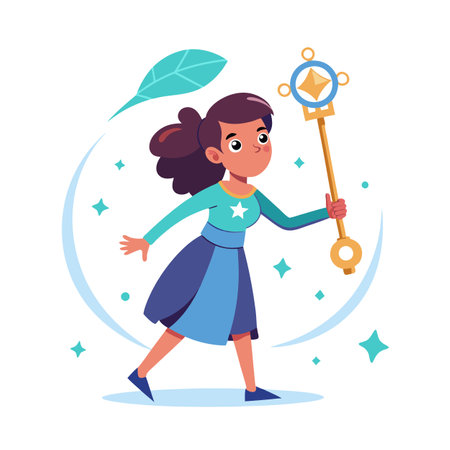 Kids Playing and Entertaining Moments Vector Illustrationのイラスト素材