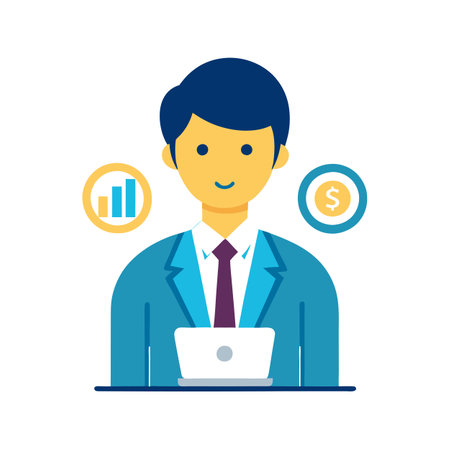 Business and Finance Icon Vector Illustrationのイラスト素材