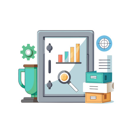 Business and Finance Icon Vector Illustrationのイラスト素材