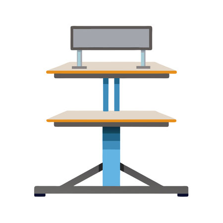 Realistic Office and Home Furniture Vector Illustrationのイラスト素材