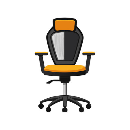 Realistic Office and Home Furniture Vector Illustrationのイラスト素材