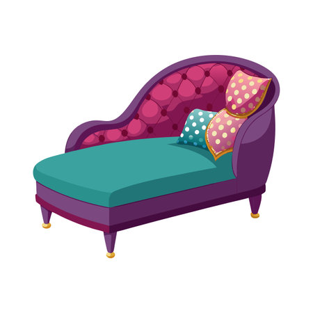 Realistic Office and Home Furniture Vector Illustrationのイラスト素材