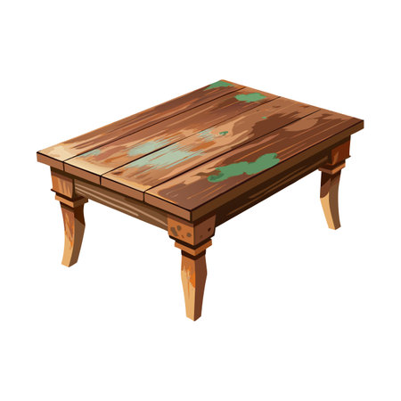 Realistic Office and Home Furniture Vector Illustrationのイラスト素材