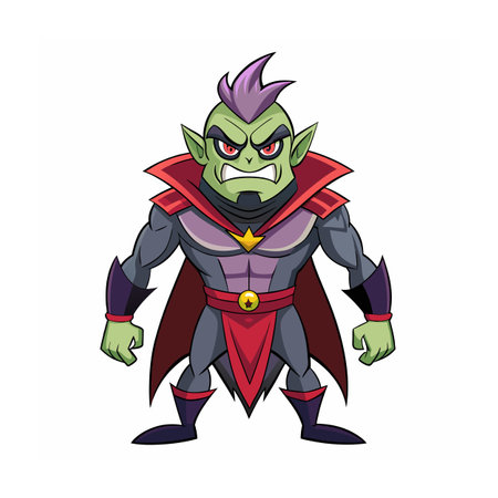 Beautiful Professional Cartoon Character Design Vector illustrationのイラスト素材