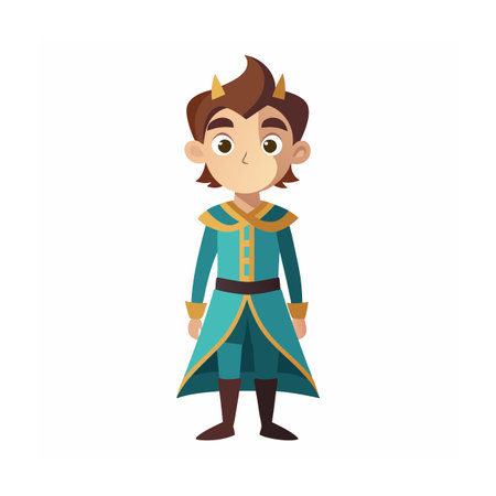 Beautiful Professional Cartoon Character Design Vector illustrationのイラスト素材