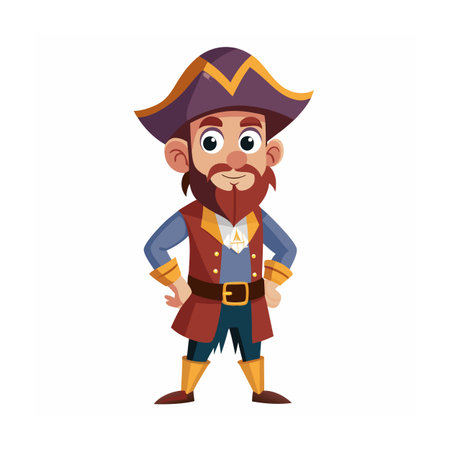 Beautiful Professional Cartoon Character Design Vector illustrationのイラスト素材