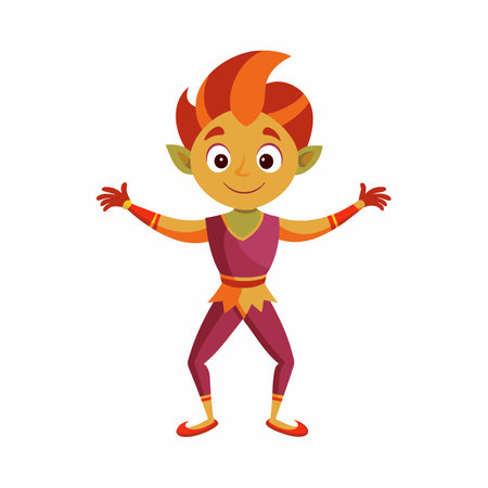 Beautiful Professional Cartoon Character Design Vector illustrationのイラスト素材