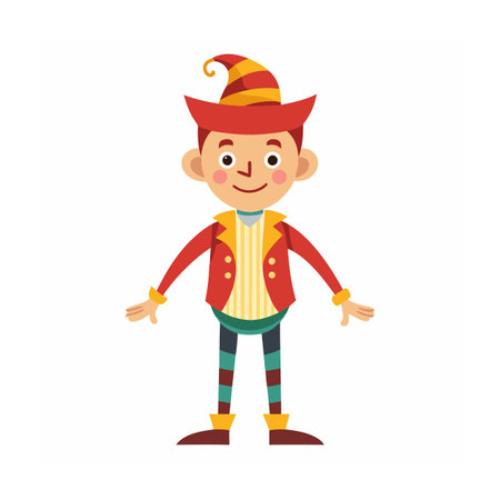 Beautiful Professional Cartoon Character Design Vector illustrationのイラスト素材