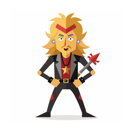 Beautiful Professional Cartoon Character Design Vector illustrationのイラスト素材