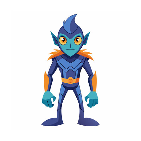 Beautiful Professional Cartoon Character Design Vector illustrationのイラスト素材