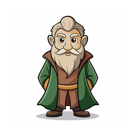 Beautiful Professional Cartoon Character Design Vector illustrationのイラスト素材