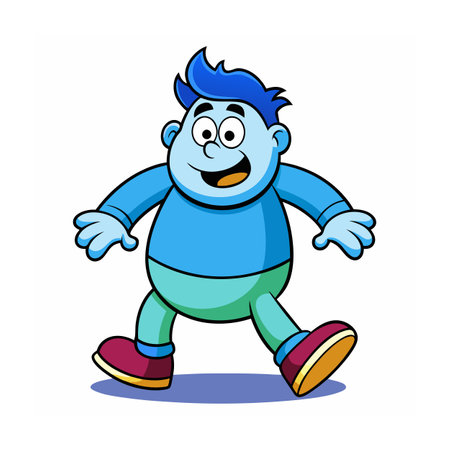 Beautiful Professional Cartoon Character Design Vector illustrationのイラスト素材