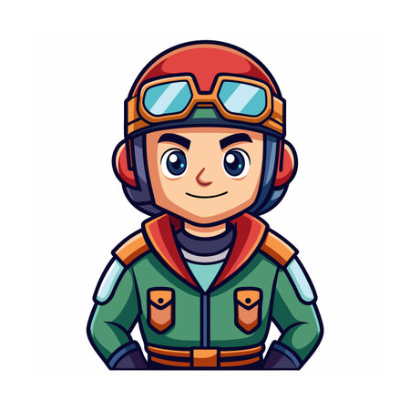 Beautiful Professional Cartoon Character Design Vector illustrationのイラスト素材