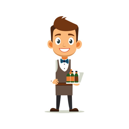 Beautiful Professional Cartoon Character Design Vector illustrationのイラスト素材