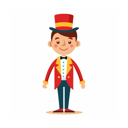 Beautiful Professional Cartoon Character Design Vector illustrationのイラスト素材