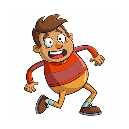 Beautiful Professional Cartoon Character Design Vector illustrationのイラスト素材