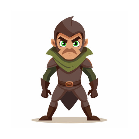 Beautiful Professional Cartoon Character Design Vector illustrationのイラスト素材