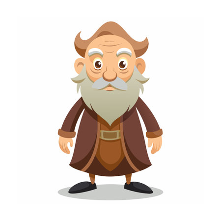 Beautiful Professional Cartoon Character Design Vector illustrationのイラスト素材