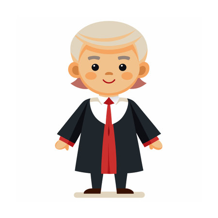 Beautiful Professional Cartoon Character Design Vector illustrationのイラスト素材