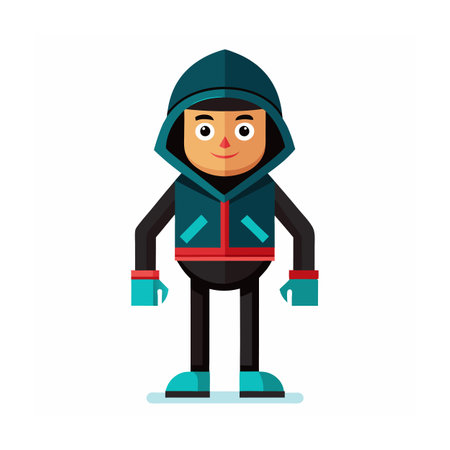 Beautiful Professional Cartoon Character Design Vector illustrationのイラスト素材