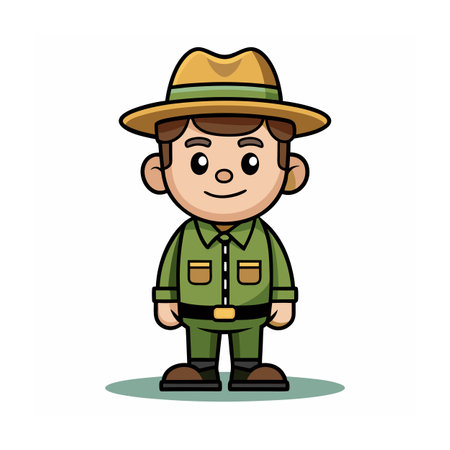 Beautiful Professional Cartoon Character Design Vector illustrationのイラスト素材