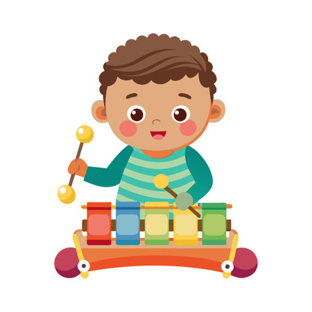 Beautiful Baby Children Vector Illustrationのイラスト素材