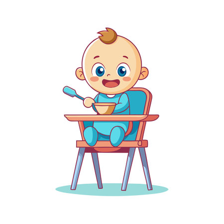 Beautiful Baby Children Vector Illustrationのイラスト素材