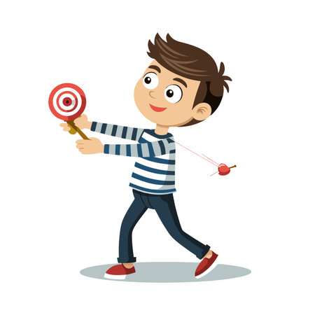 Beautiful Boy Children Character  Vector Illustrationのイラスト素材