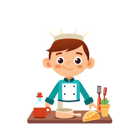 Beautiful Boy Children Character  Vector Illustrationのイラスト素材