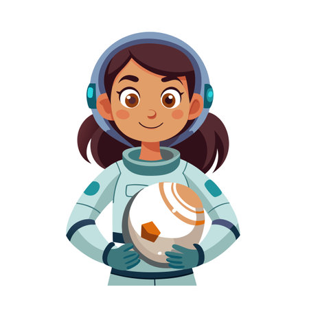 Beautiful Girl Children Character Vector Illustrationのイラスト素材