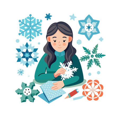 Beautiful Girl Children Character Vector Illustrationのイラスト素材